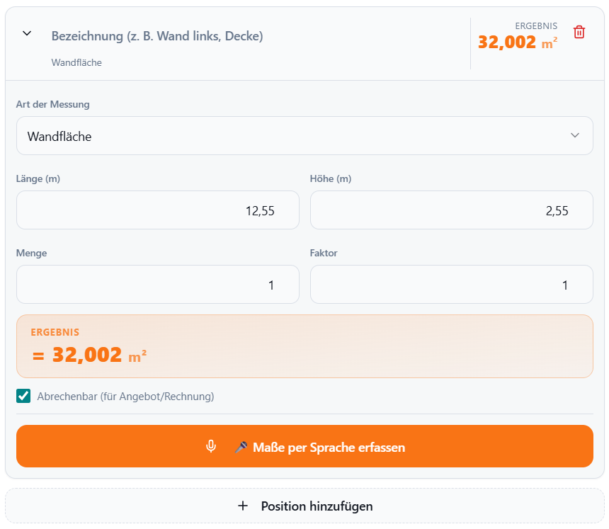 Meisterio Aufmaß – Fensterbauer Software